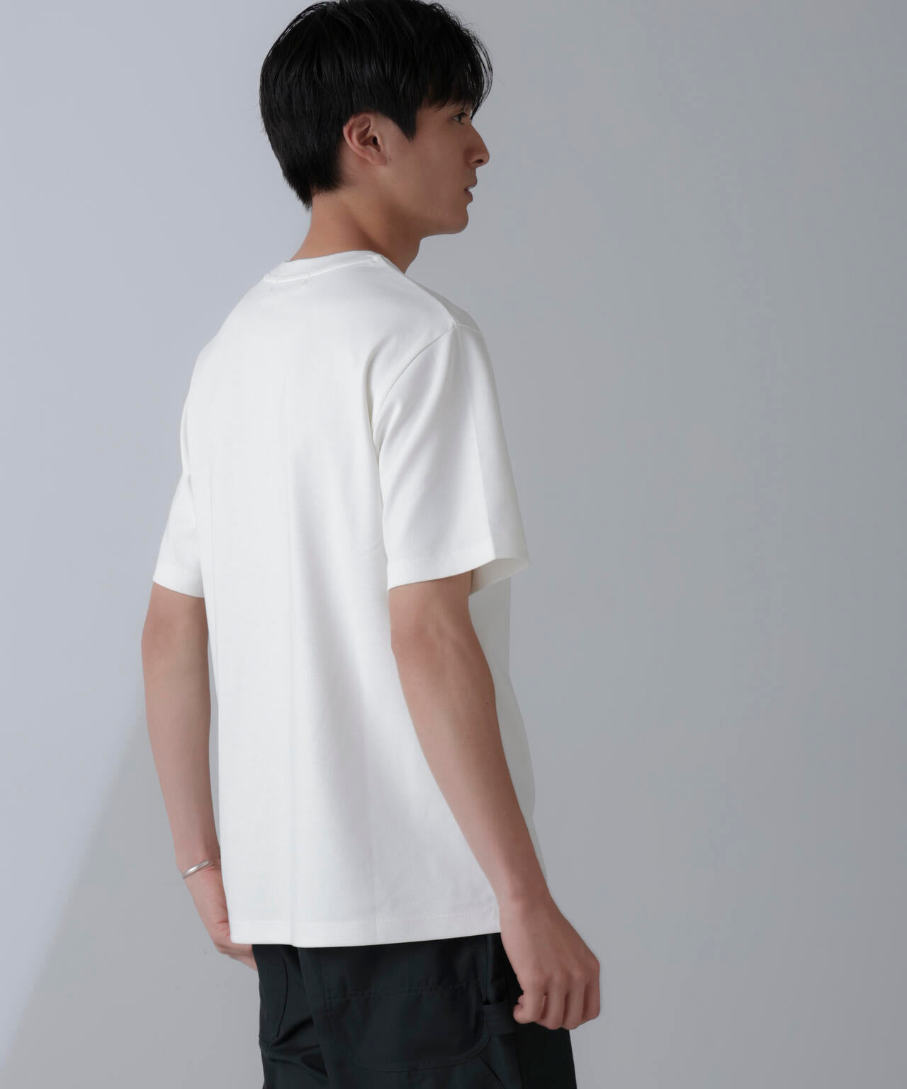 ダブルスムースクルーネックＴシャツ 半袖