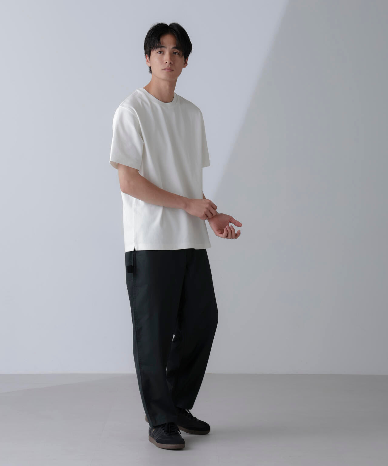 ダブルスムースクルーネックＴシャツ 半袖