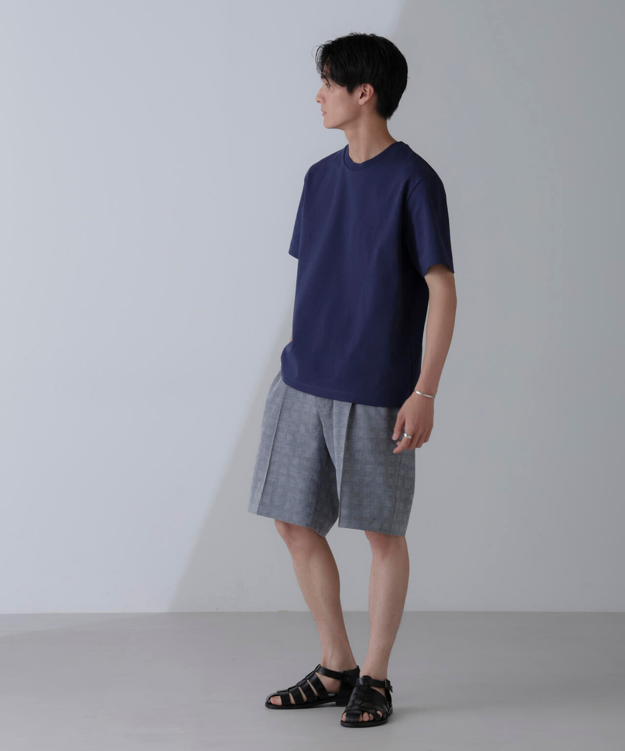 ダブルスムースクルーネックＴシャツ 半袖