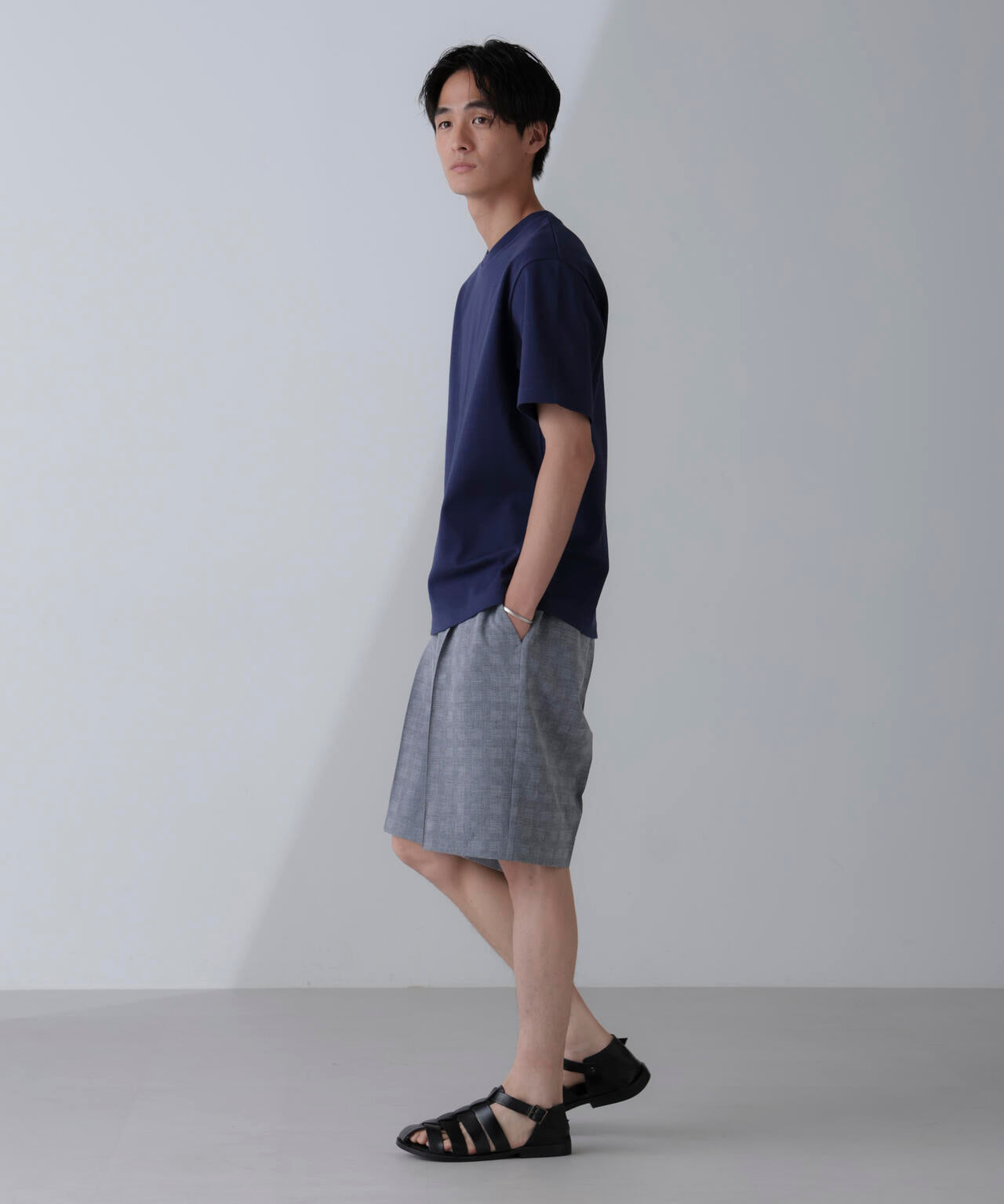 ダブルスムースクルーネックＴシャツ 半袖