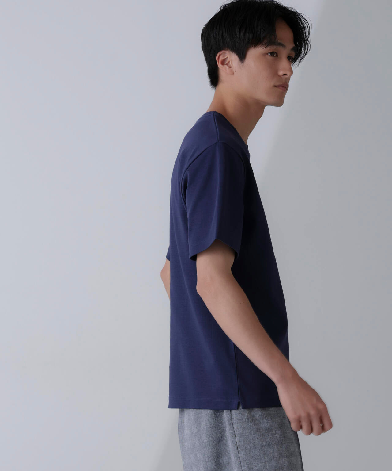 ダブルスムースクルーネックＴシャツ 半袖
