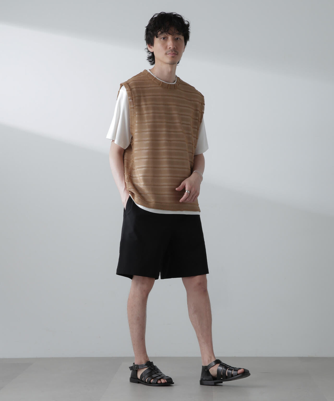かぎ針アンサンブルTシャツ