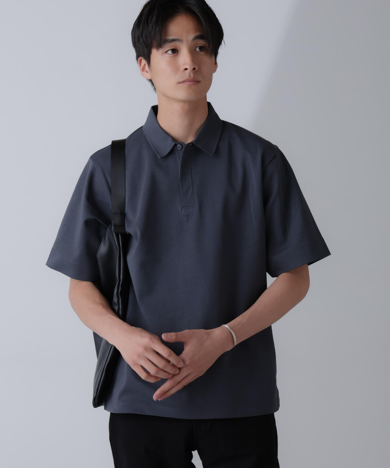 ダブルスムース比翼ポロ