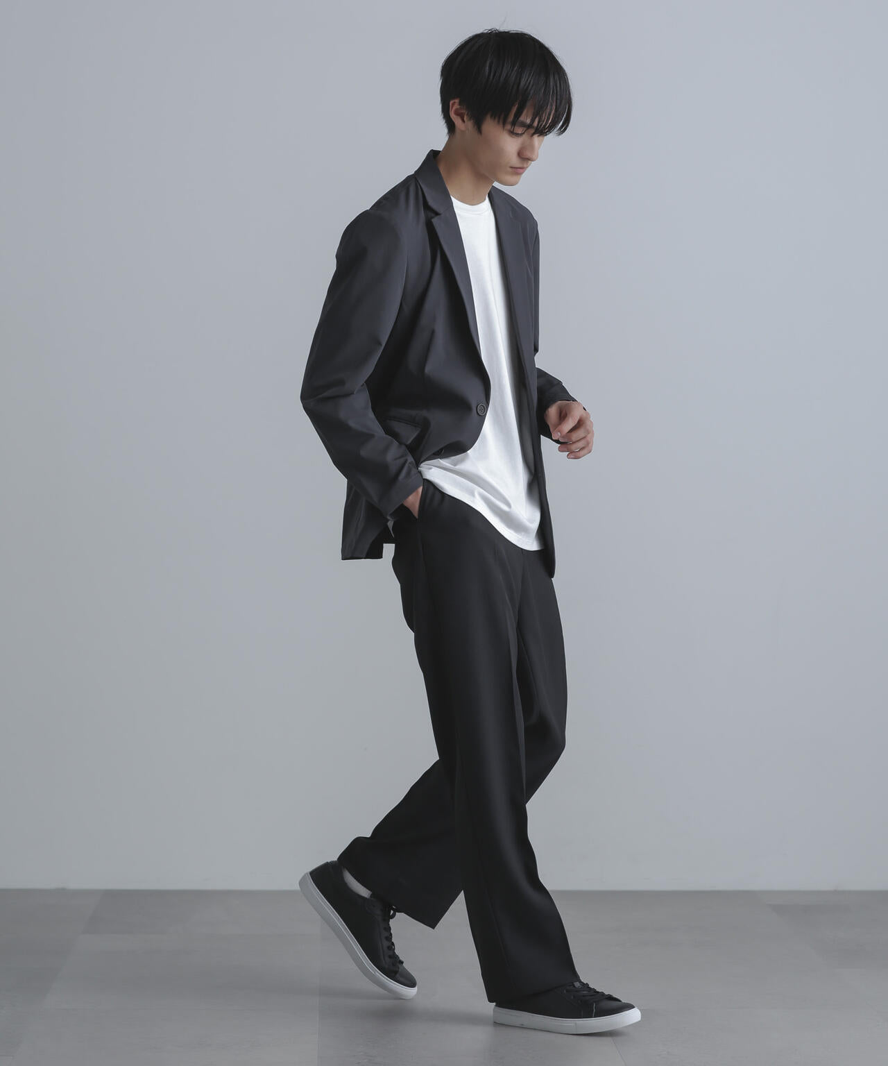 ストレッチツイルストレートスラックス(セットアップ可)