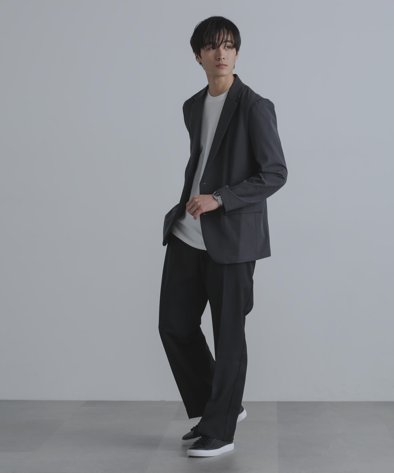 ストレッチツイルストレートスラックス(セットアップ可)