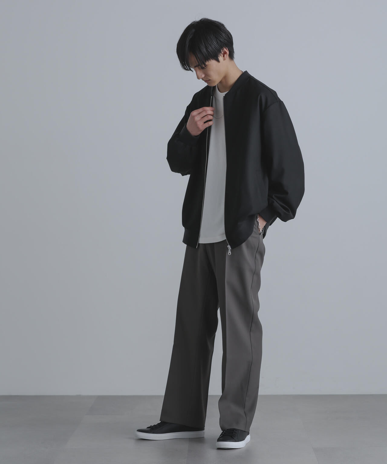 ストレッチツイルストレートスラックス(セットアップ可)