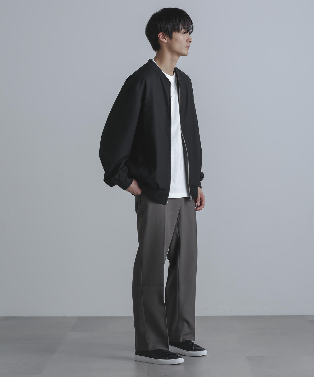 ストレッチツイルストレートスラックス(セットアップ可)