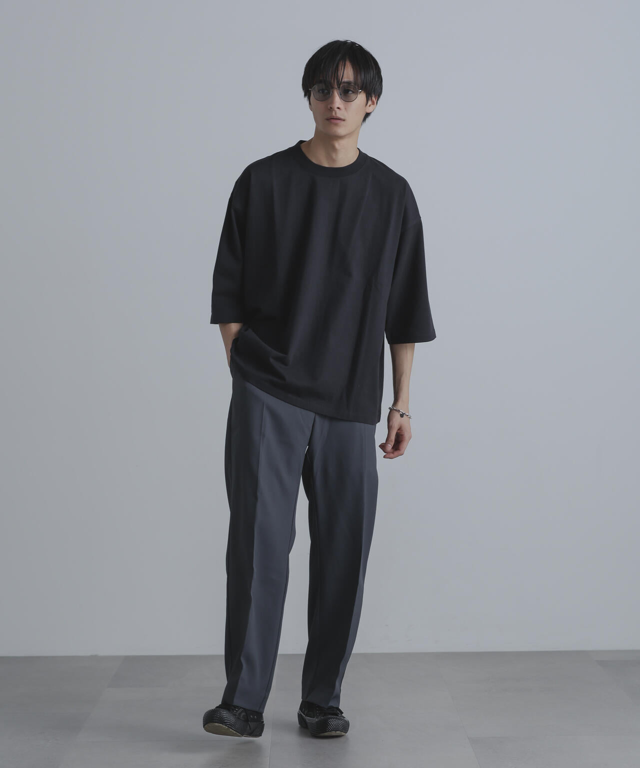 ストレッチツイルストレートスラックス(セットアップ可)