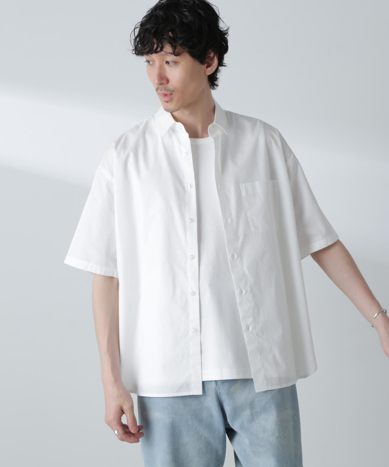 BIGシャンブレーシャツ 半袖