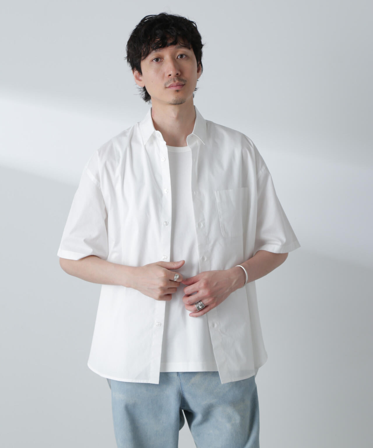 BIGシャンブレーシャツ 半袖