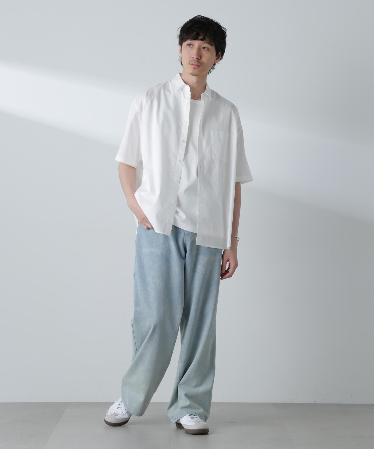 BIGシャンブレーシャツ 半袖