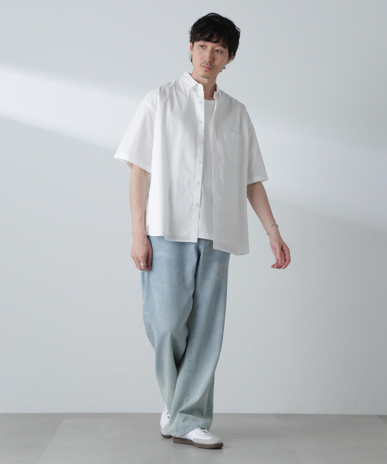 BIGシャンブレーシャツ 半袖