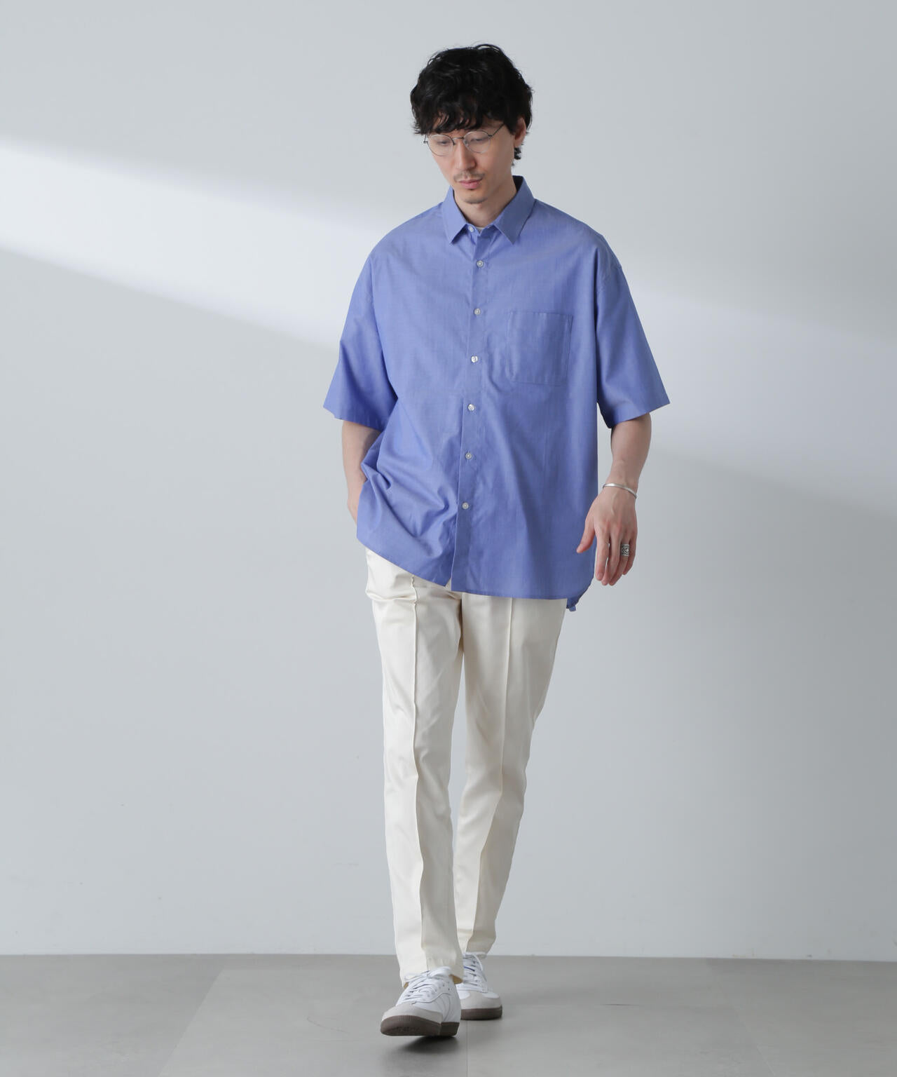 BIGシャンブレーシャツ 半袖