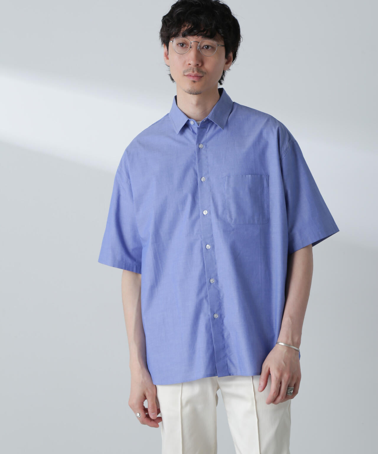 BIGシャンブレーシャツ 半袖