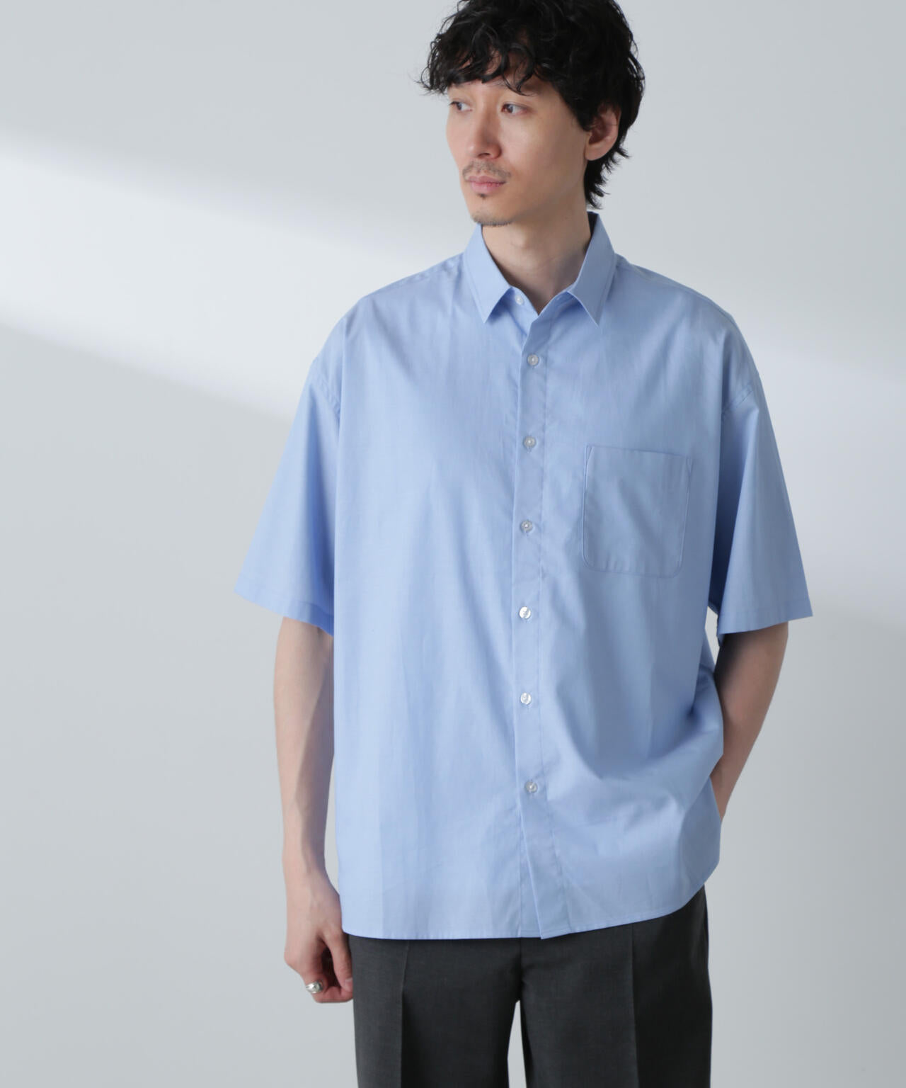 BIGシャンブレーシャツ 半袖