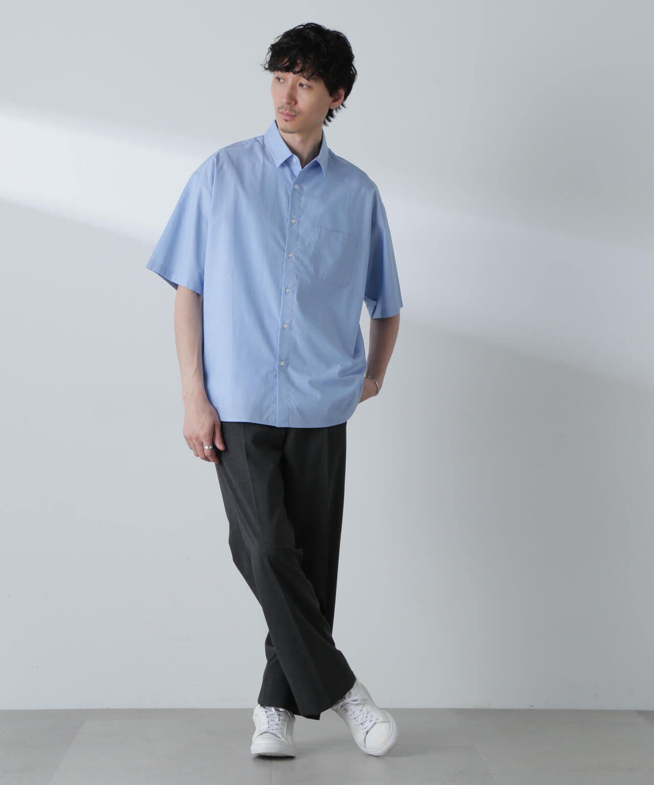 BIGシャンブレーシャツ 半袖