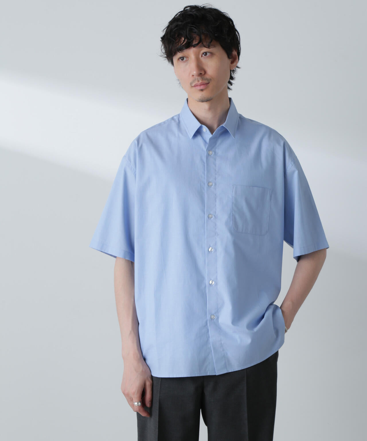 BIGシャンブレーシャツ 半袖