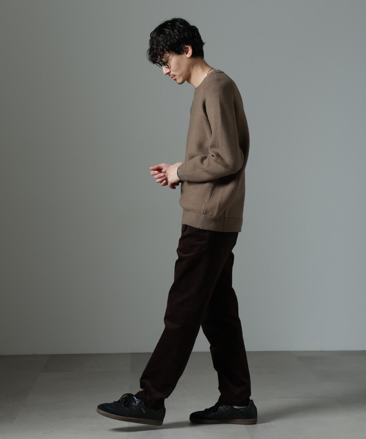 ウォッシャブル ダブルフェイスニット