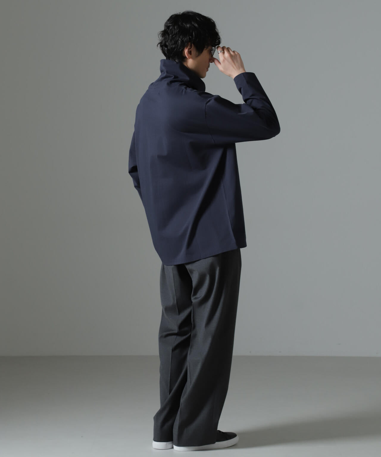 WEB限定/ボリュームハイネックプルオーバー 長袖