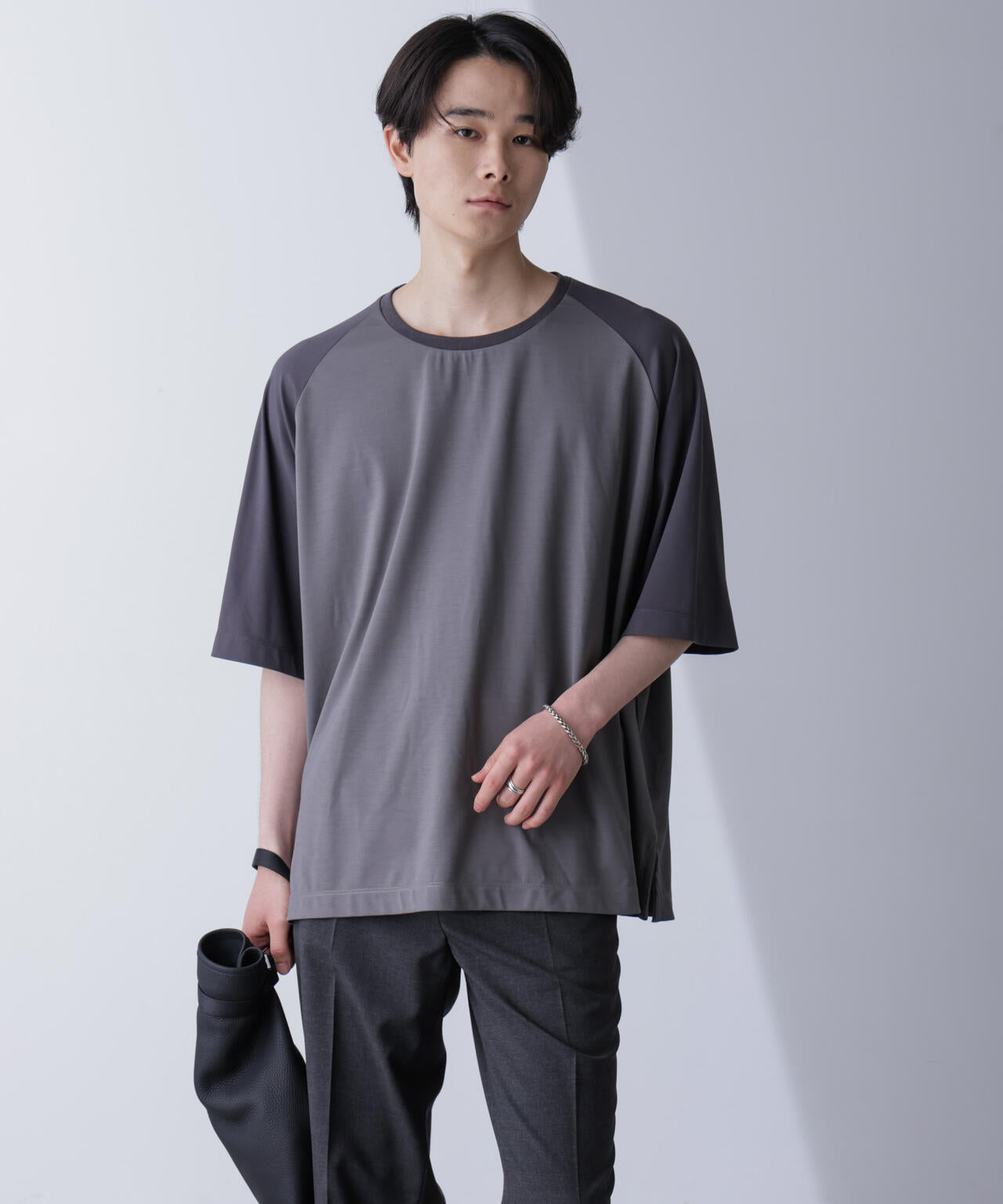 ワイドシルエットラグランTシャツ 半袖