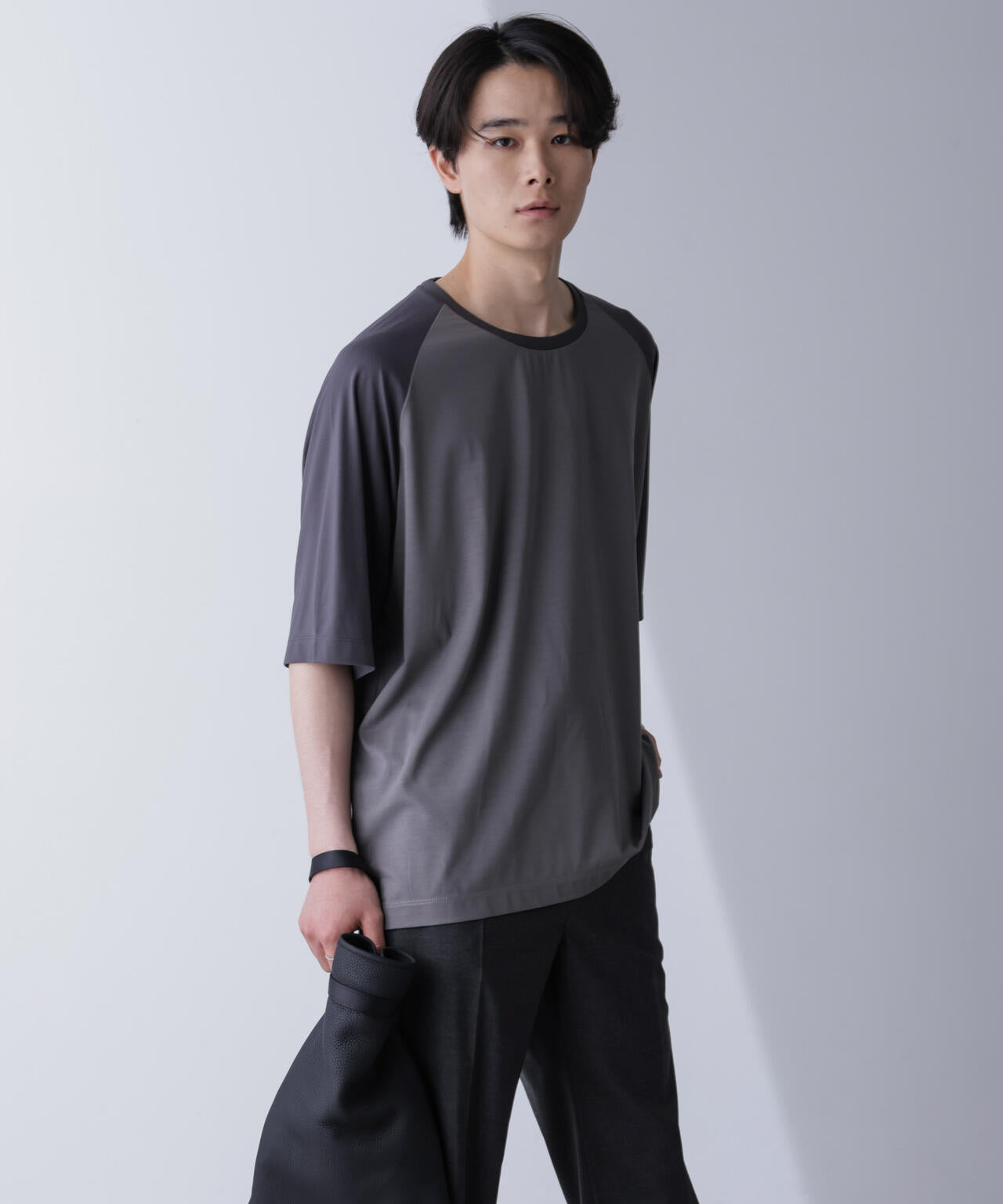 ワイドシルエットラグランTシャツ 半袖