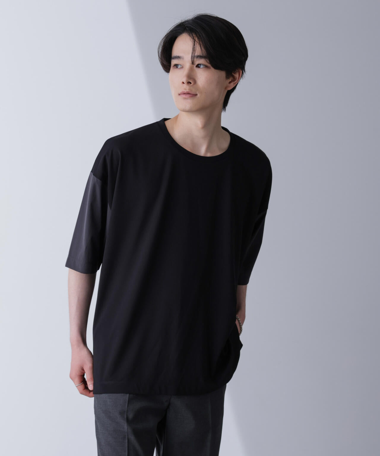 袖切り替えビッグＴシャツ 半袖