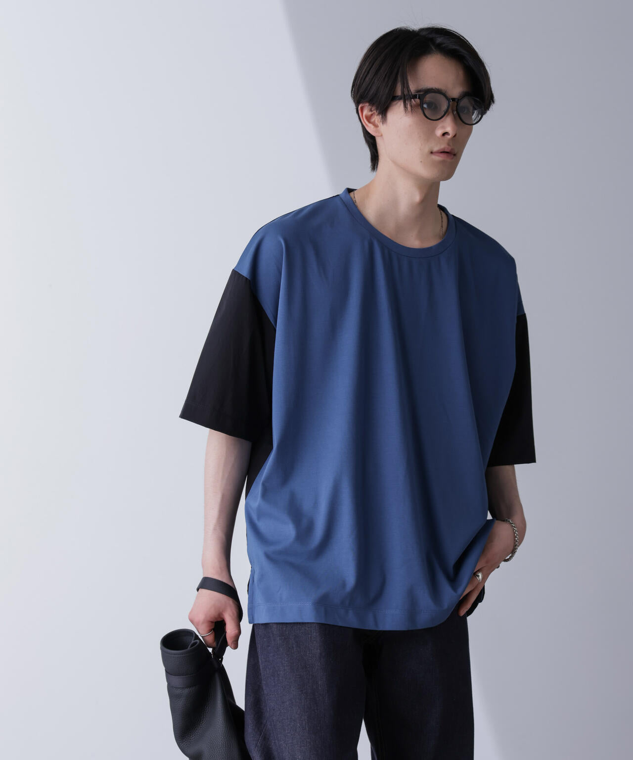 袖切り替えビッグＴシャツ 半袖