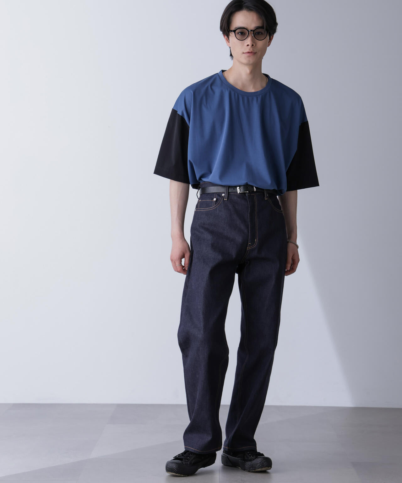 袖切り替えビッグＴシャツ 半袖