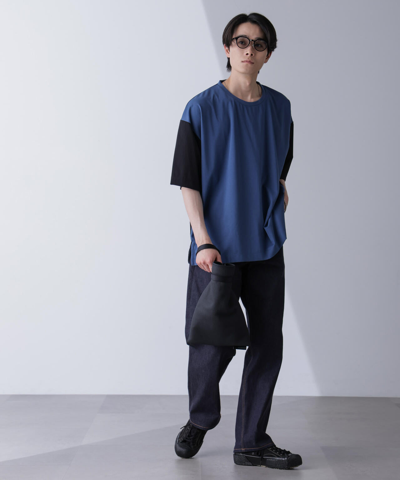 袖切り替えビッグＴシャツ 半袖