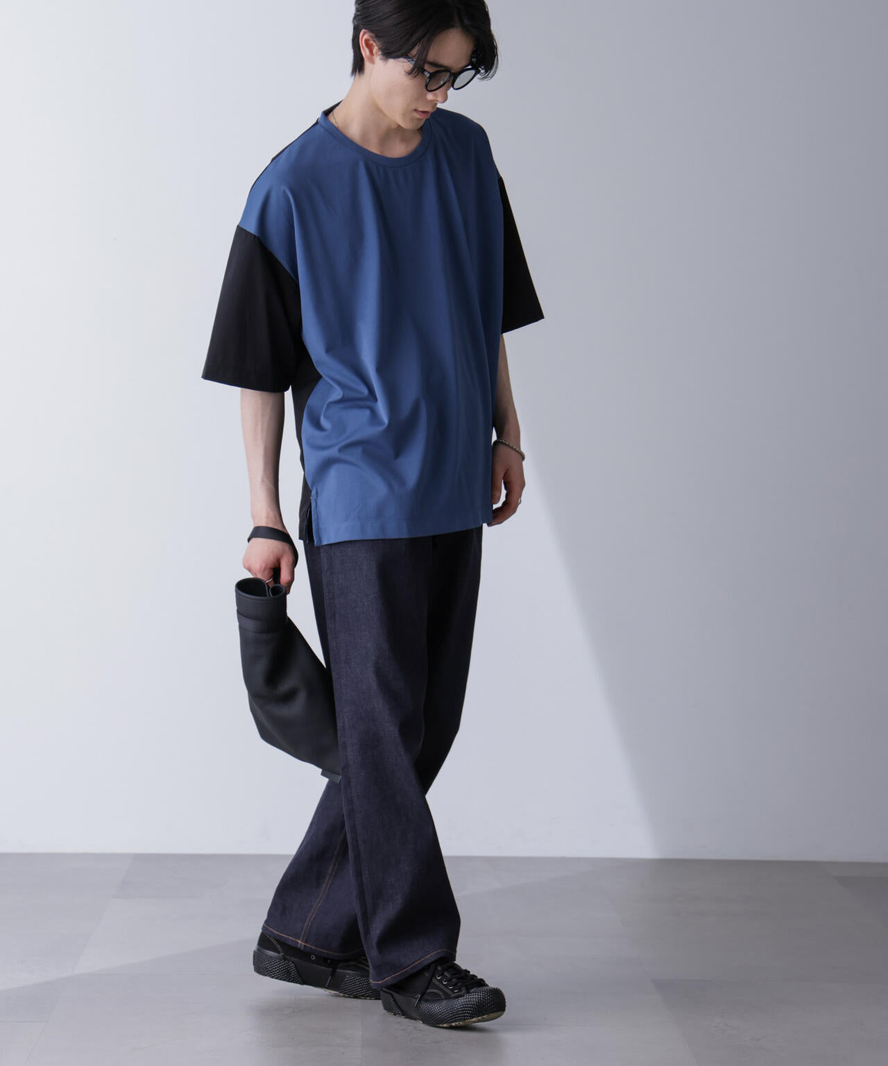 袖切り替えビッグＴシャツ 半袖