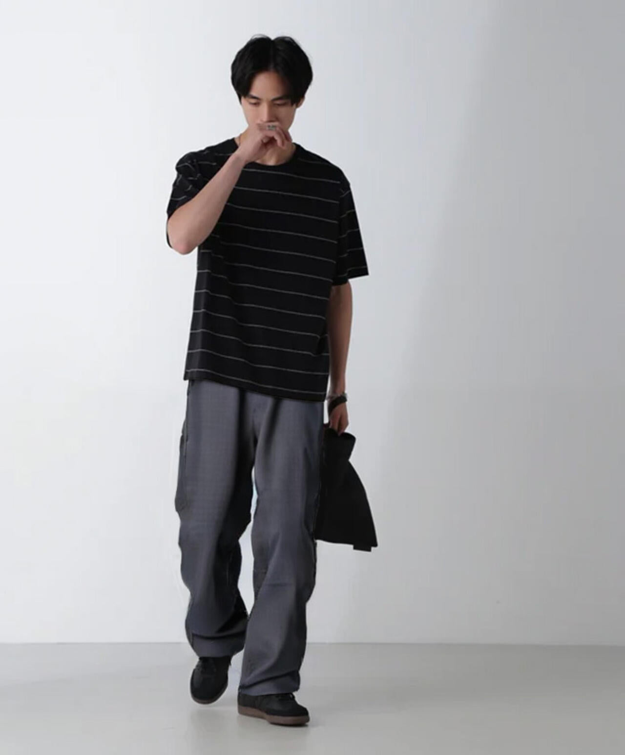 リラックスボーダーTシャツ 半袖