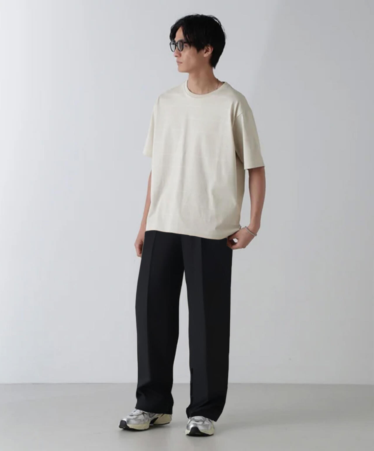 リラックスボーダーTシャツ 半袖
