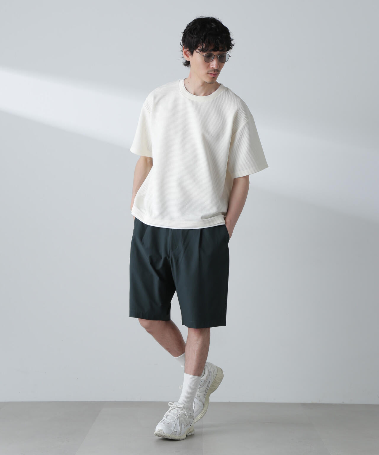ガーターフェイクレイヤードTシャツ 半袖