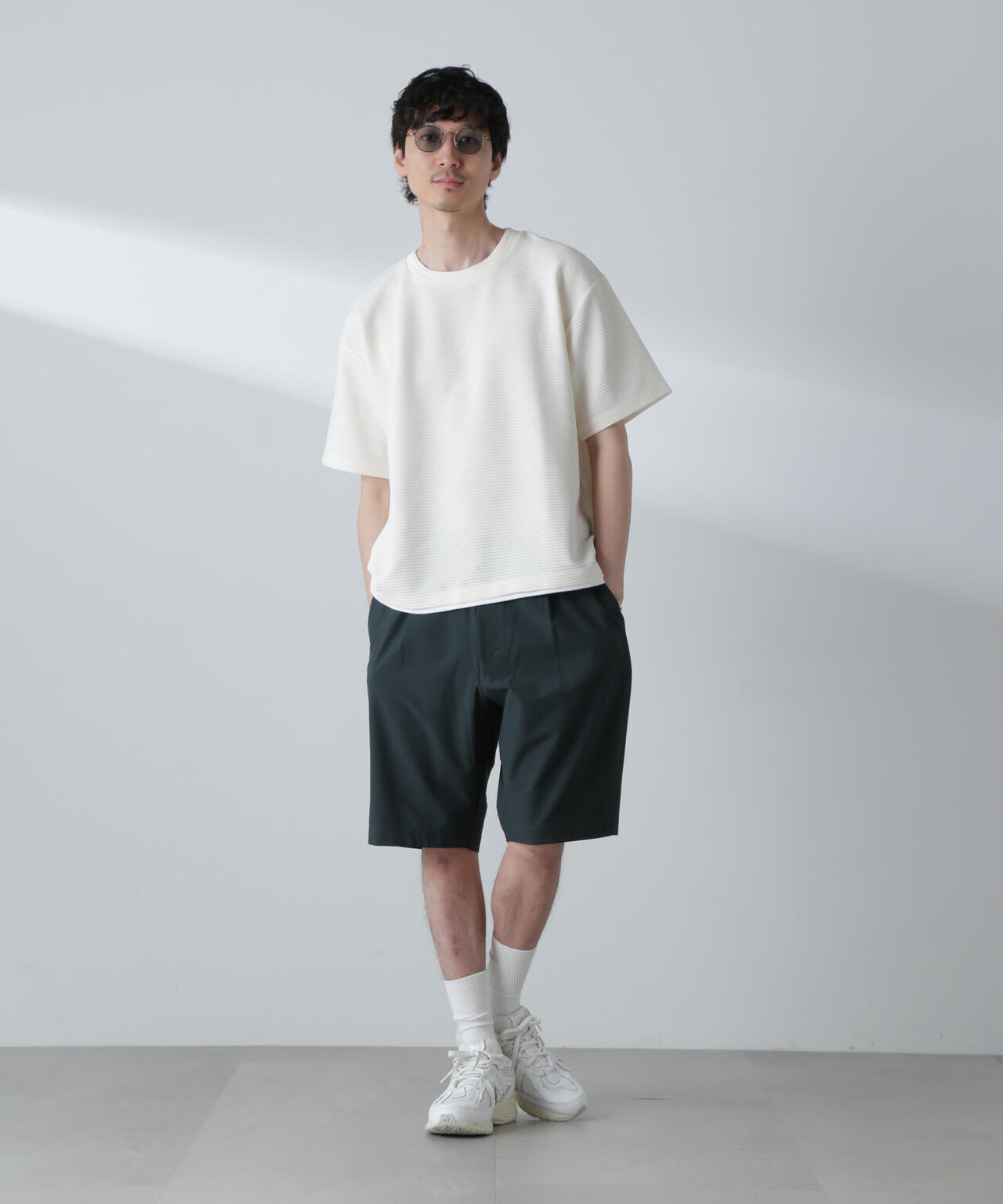 ガーターフェイクレイヤードTシャツ 半袖