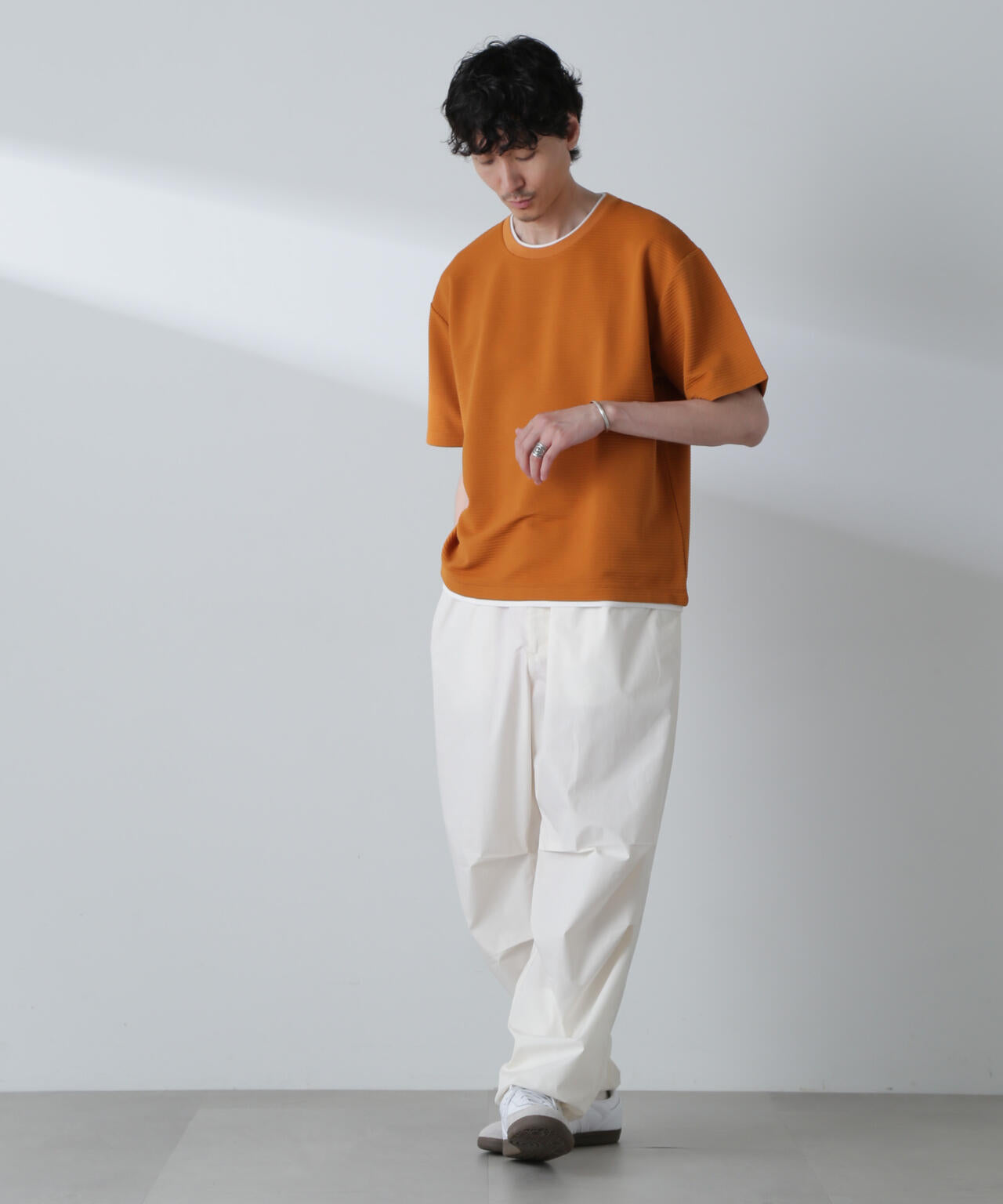 ガーターフェイクレイヤードTシャツ 半袖