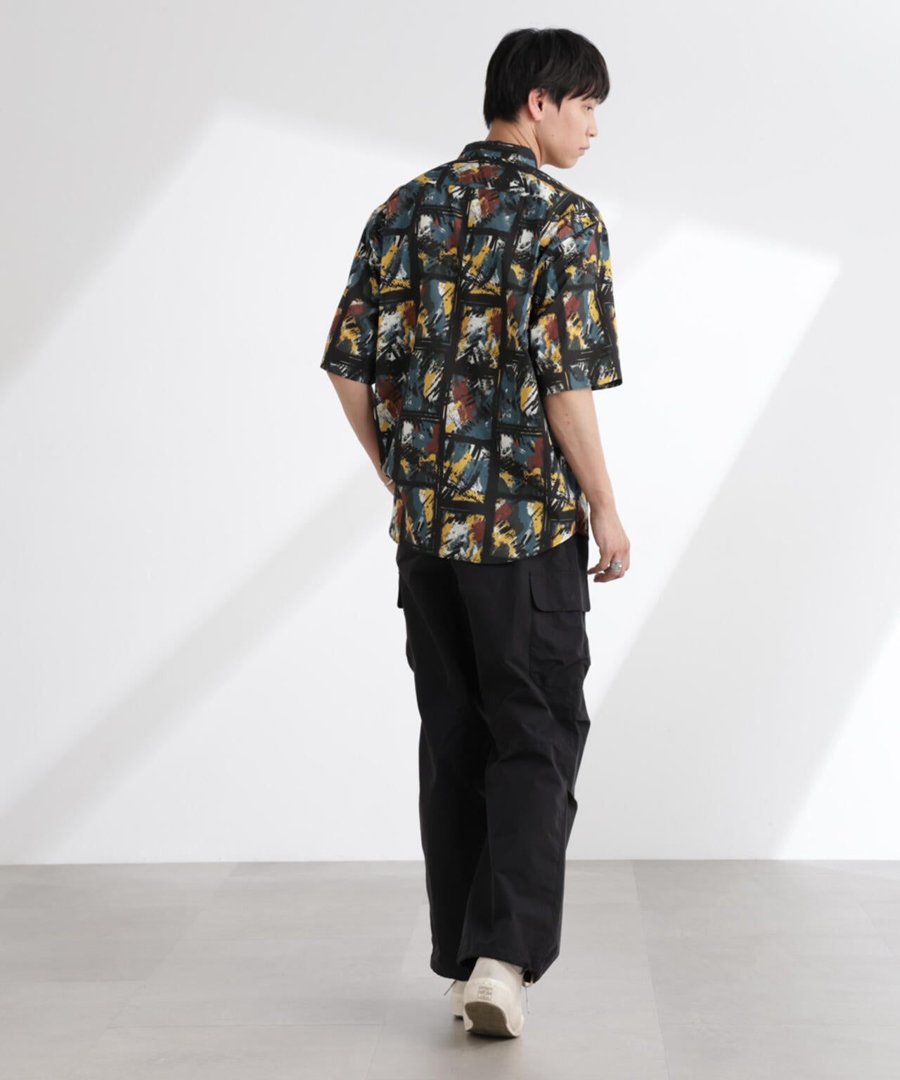 アート柄シャツ 半袖