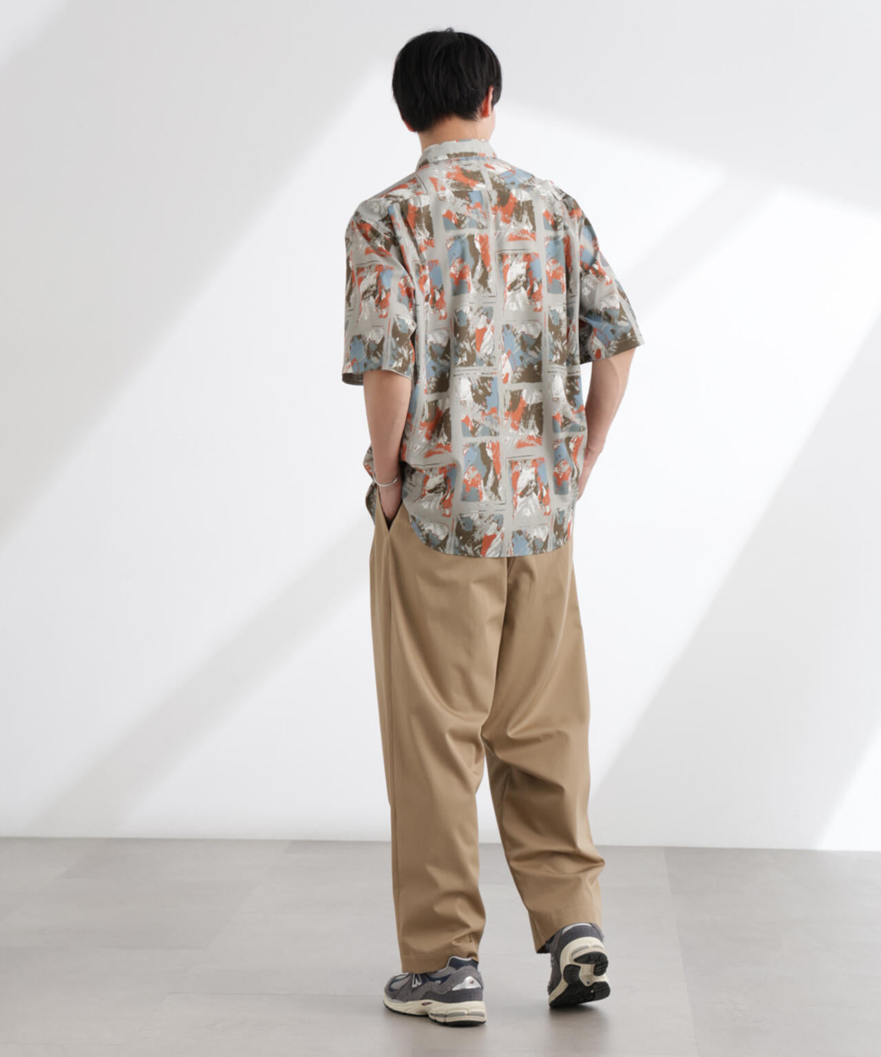 アート柄シャツ 半袖