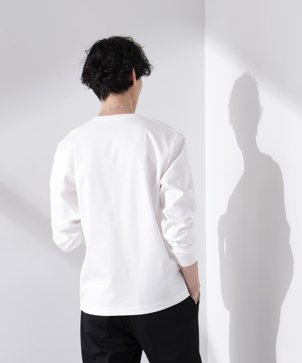 アンチスメル VネックTシャツ 長袖