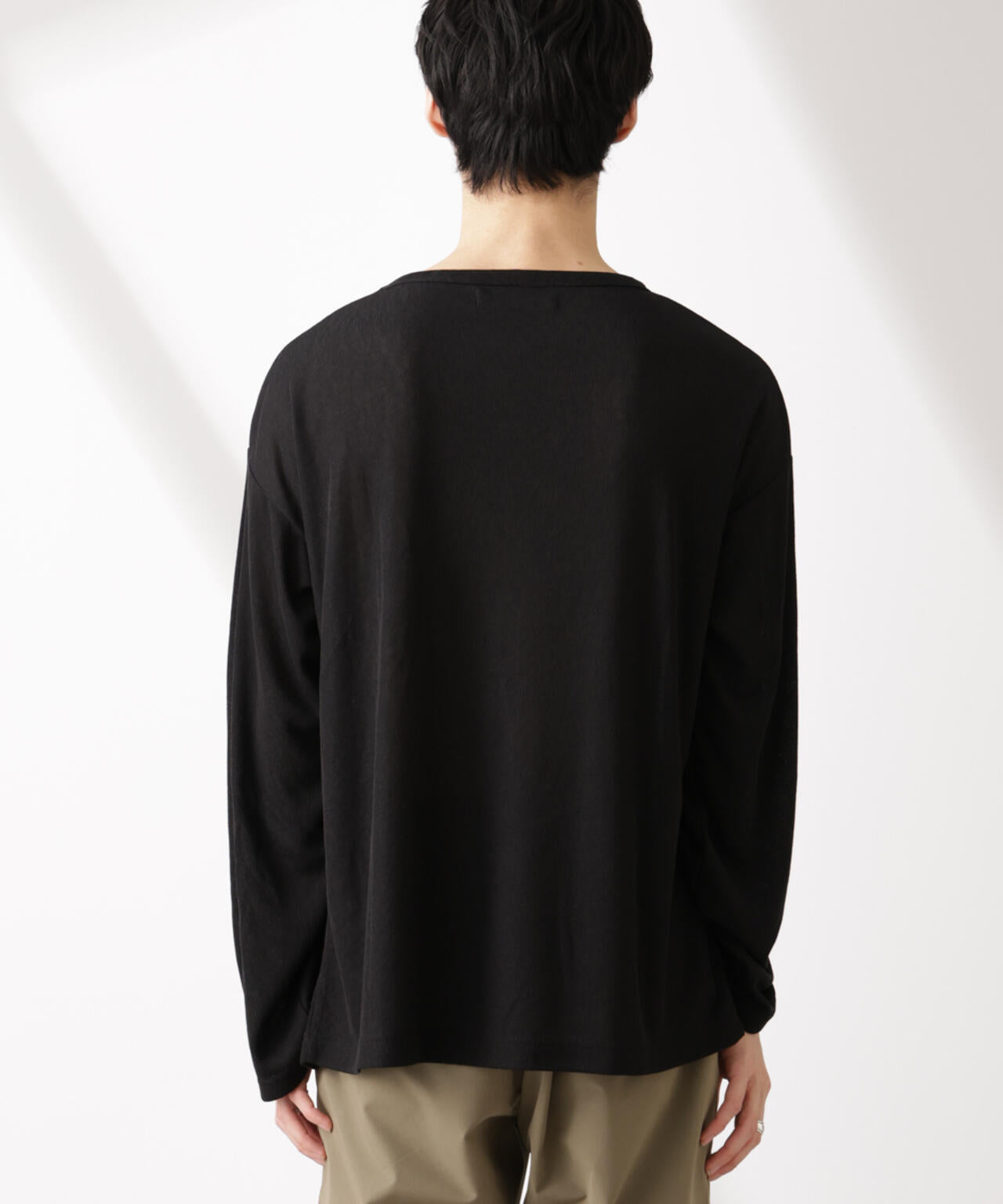 WEB限定/セミシアークルーネックプルオーバー 長袖