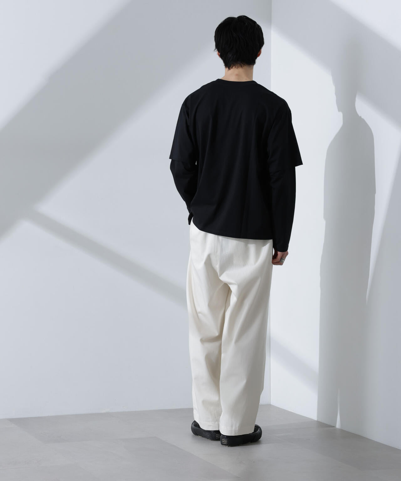 フェイクレイヤードTシャツ 長袖