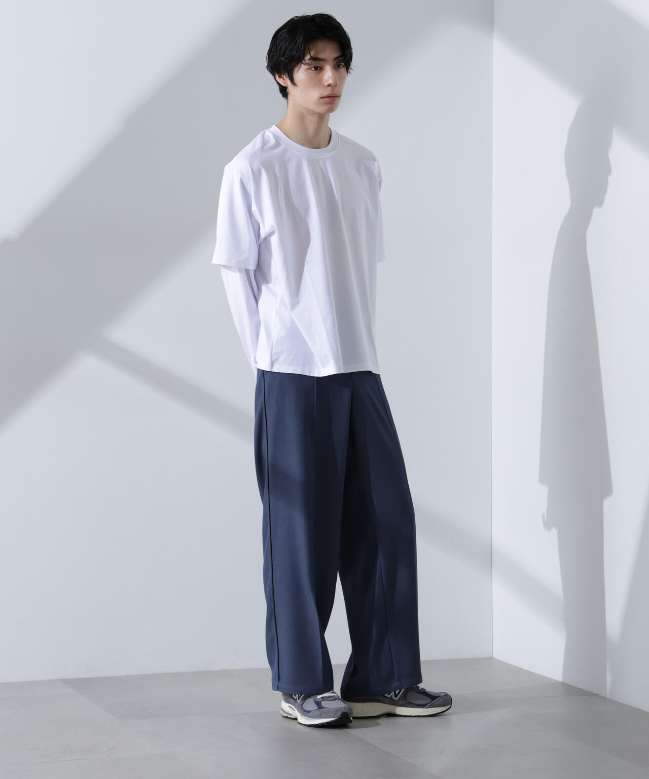 フェイクレイヤードTシャツ 長袖