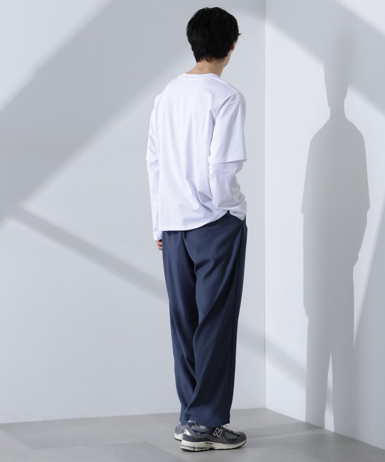 フェイクレイヤードTシャツ 長袖