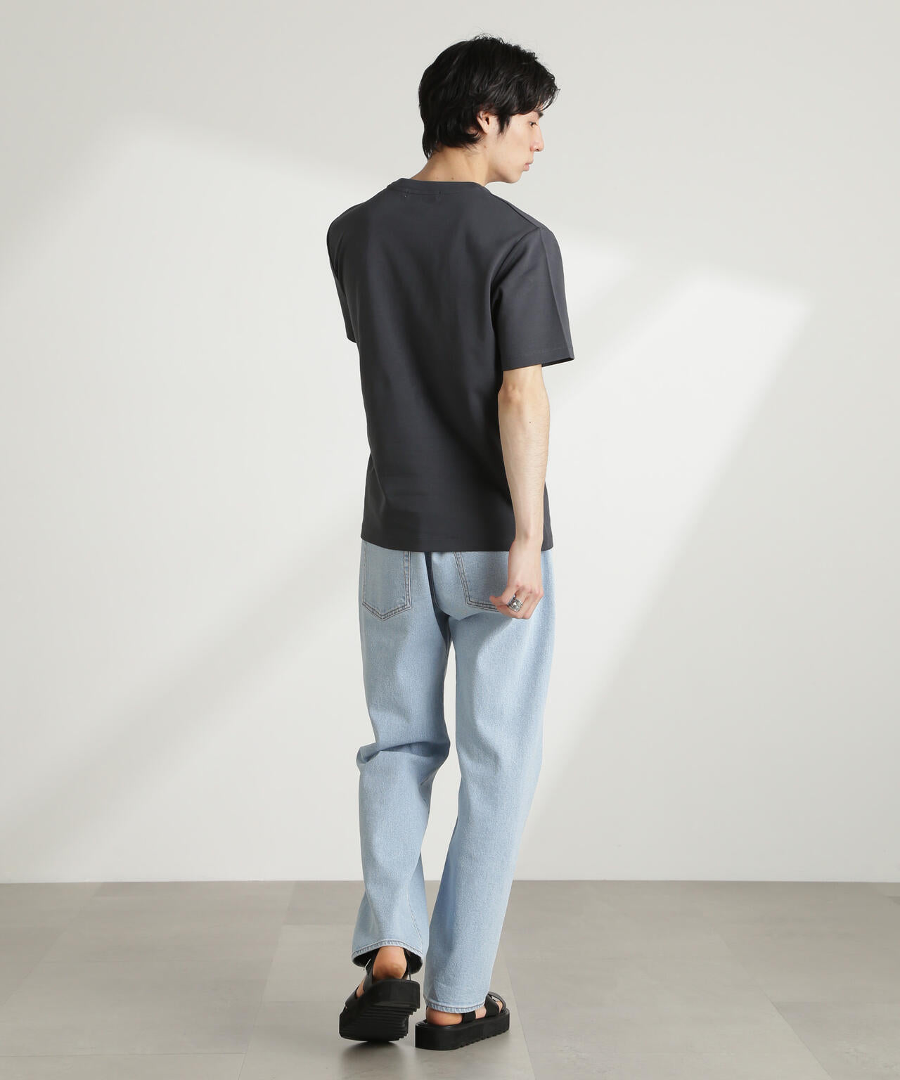 ダブルスムースクルーネックTシャツ 半袖