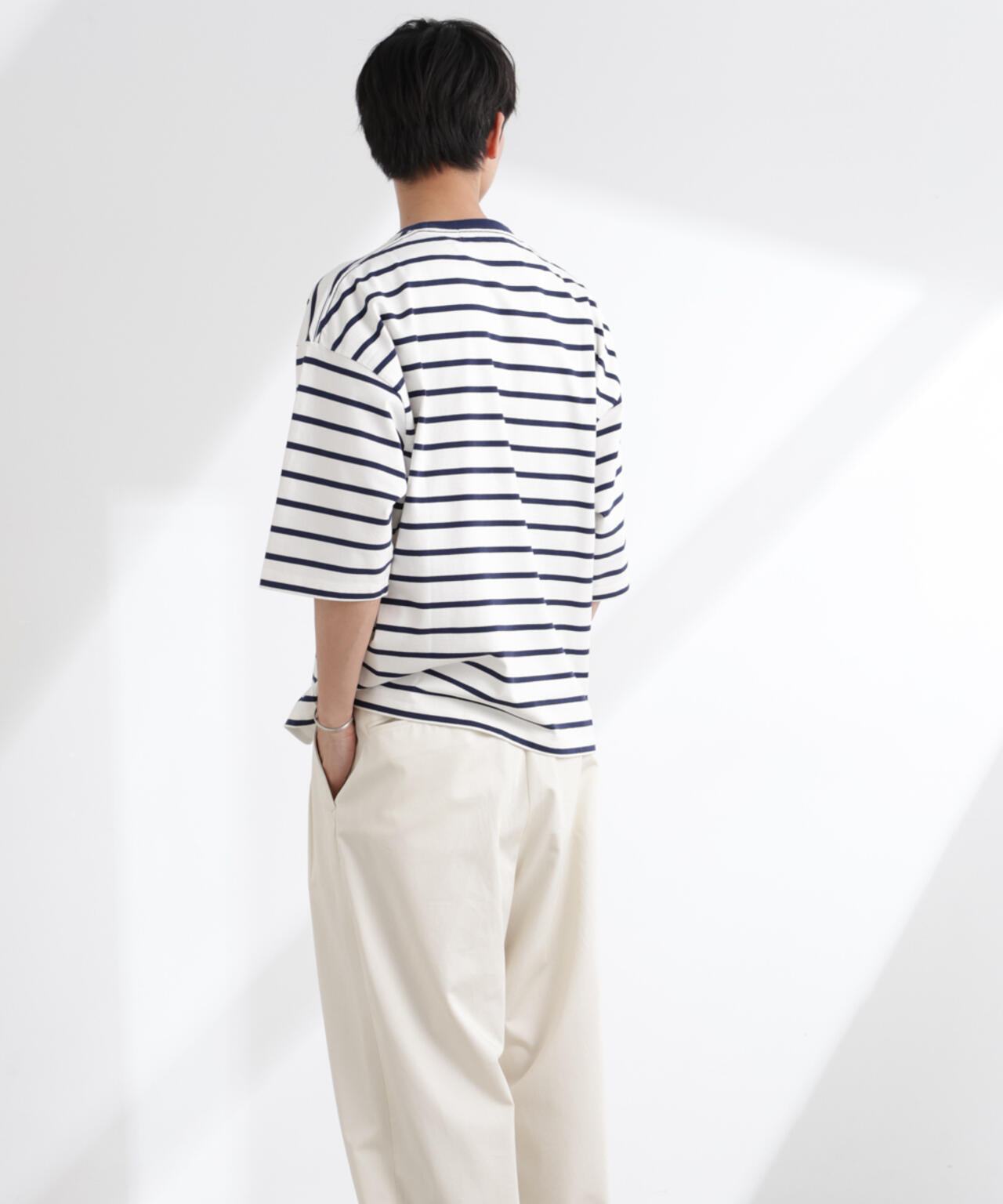 ルーズフィットワイドスリーブTシャツ 7分袖