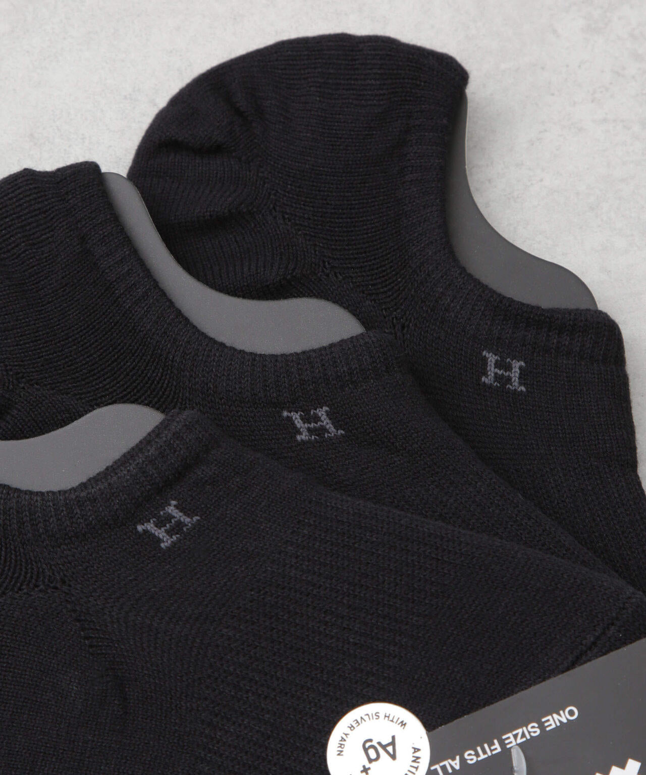 Healthknit/ブラック無地 Ag＋