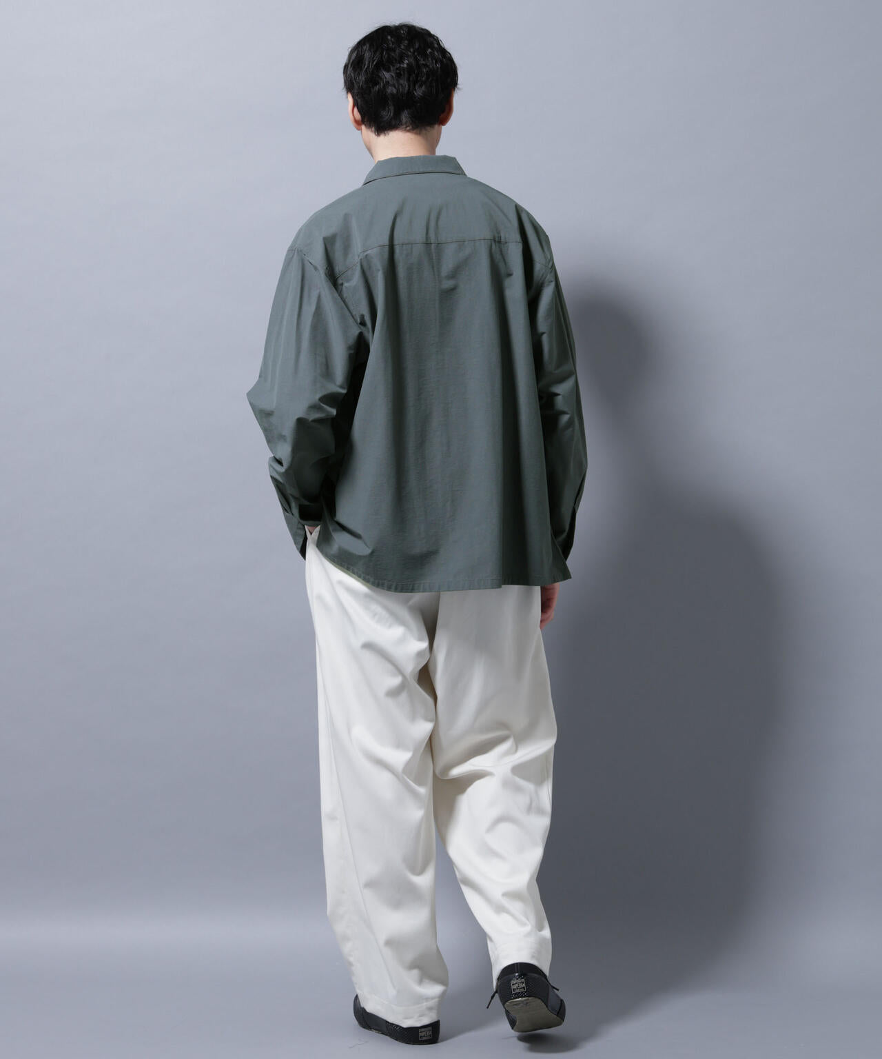 ストレッチワイドシャツブルゾン(セットアップ可)