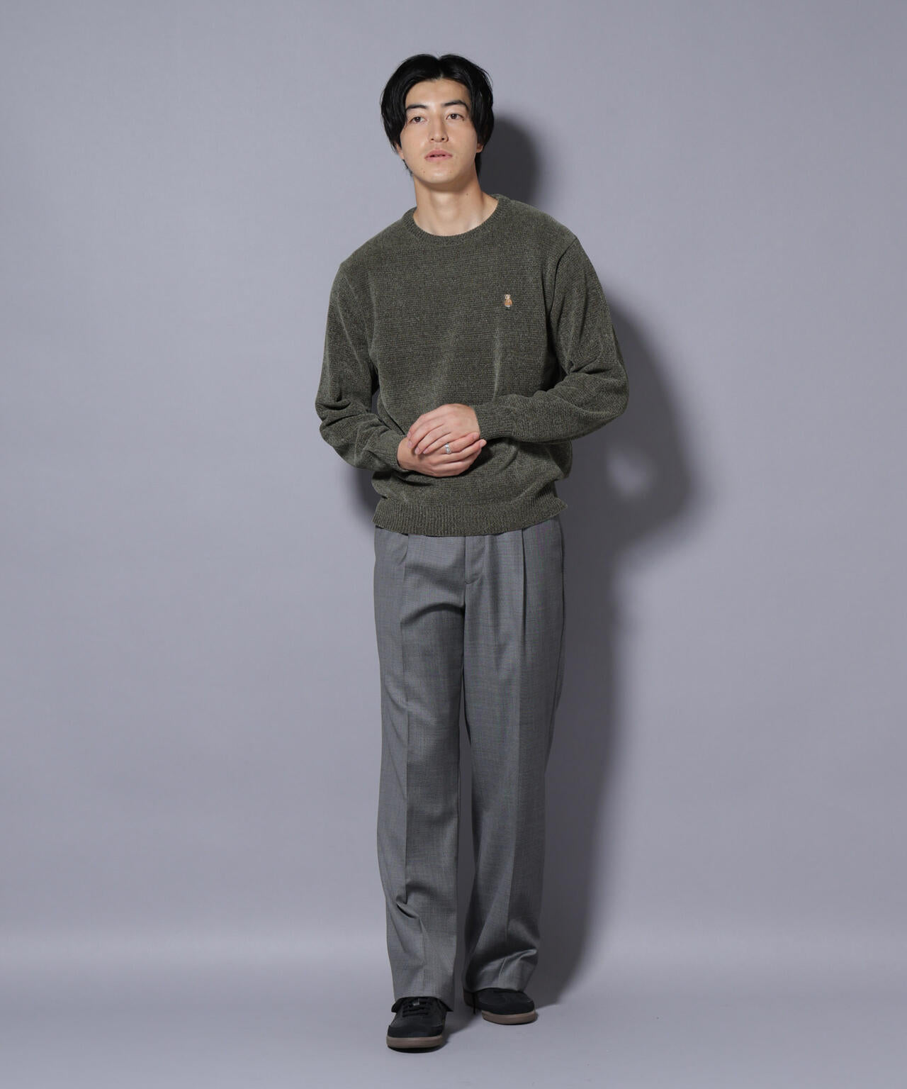 ナノベアモールニットクルーネック 2