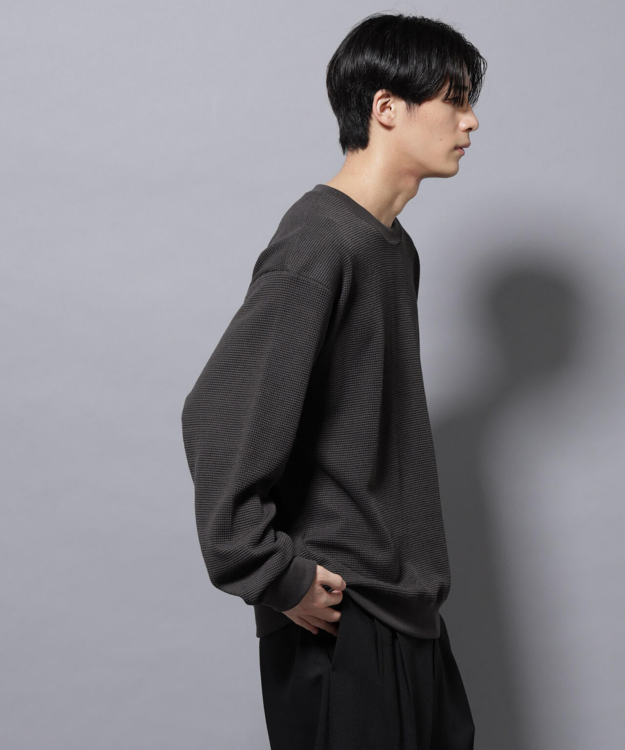 テックワッフルクルーネックＴシャツ
