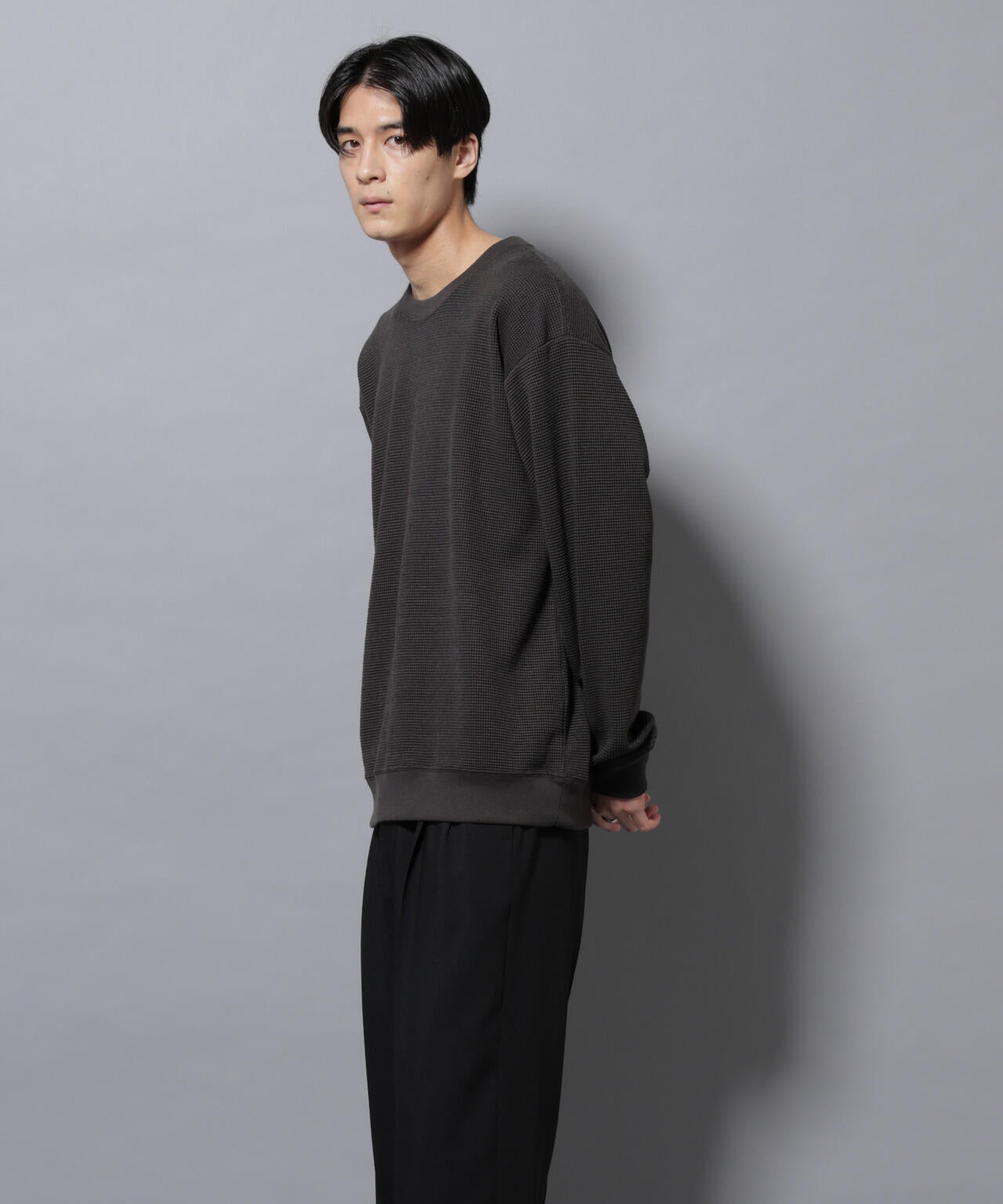 テックワッフルクルーネックＴシャツ