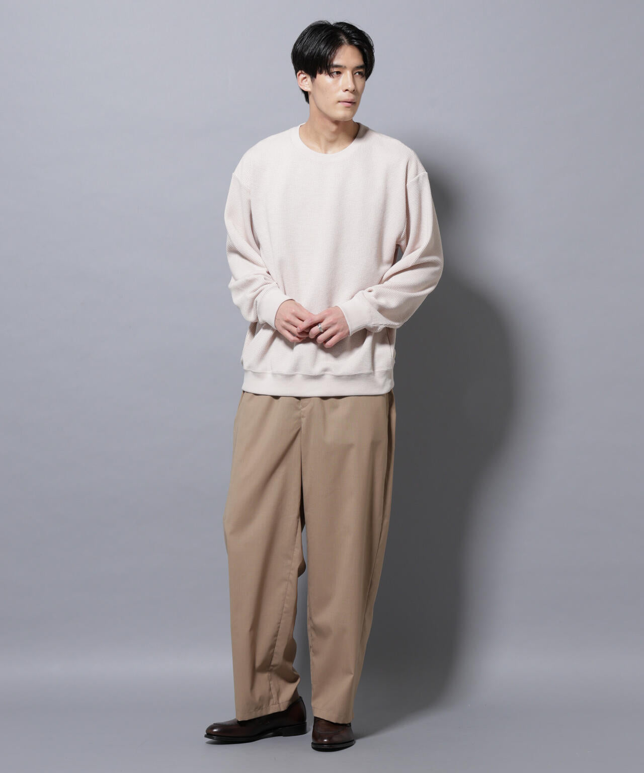 テックワッフルクルーネックＴシャツ